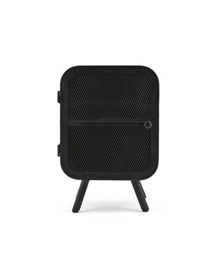 Nachtkastje, linksdraaiend, zwart