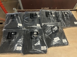 7x Set van 5 shirts met lange mouwen maat L, Lower East, zwart