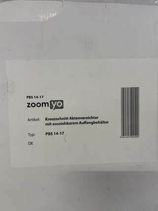 3x Papiervernietiger Zoomyo