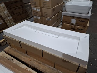 3x  Wastafel Sienna 1200, mat wit