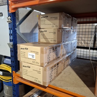 10x LED High Bay 100W KCD, Zwart, 2024