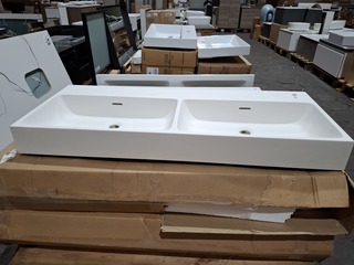 3x  Wastafel mat wit