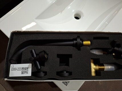 Wastafelkraan Nobili, Spring, mat zwart