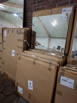 12x Badkamerspiegel IMPERO 75, glans wit