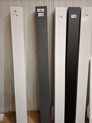 Elektrische designradiator VASCO, BEAMS, grijs metallic