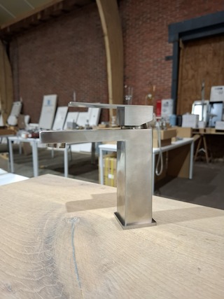 2x  Wastafelkraan rvs