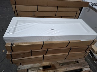 5x Wastafel Bari 120, mat wit