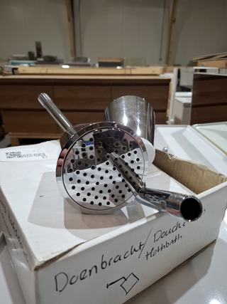 2x Hoofddouche Dornbracht, IMO, chroom