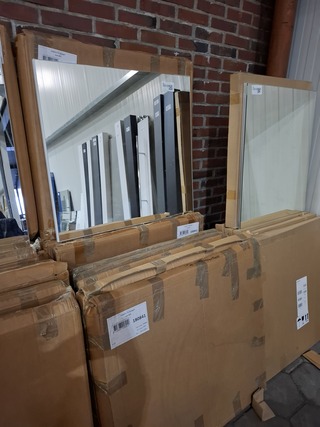 11x Badkamerspiegel IMPERO 75, mat wit