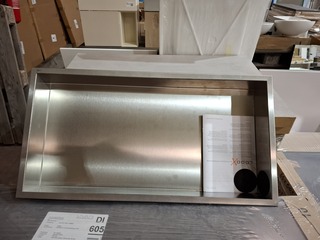 Inbouwnis Looox, rvs geborsteld