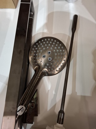 Badthermostaat Hansgrohe, Axor, gun metal