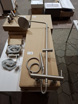 Regendoucheset opbouw, rvs