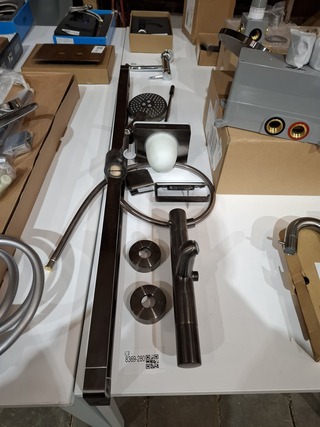 Badthermostaat Hansgrohe, Axor, gun metal