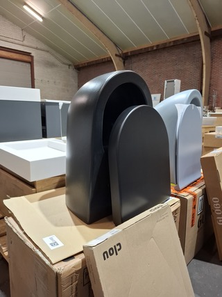 Wandcloset Clou Hammock, mat zwart