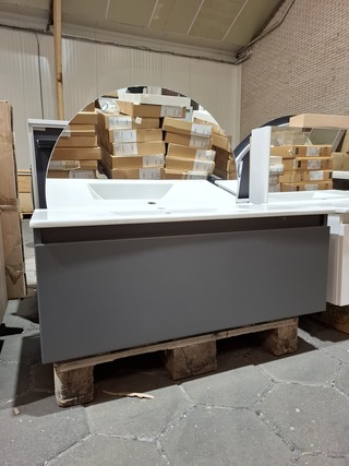 Badmeubel mat antraciet