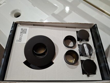 Afbouwdelen thermostaat Hotbath, Cobber, mat zwart