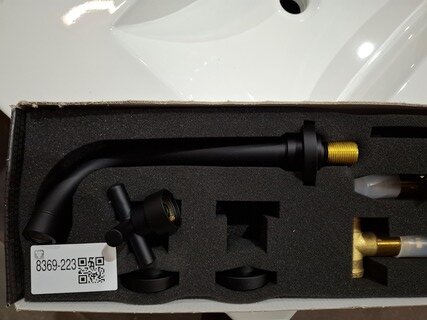 Wastafelkraan Nobili, Spring, mat zwart