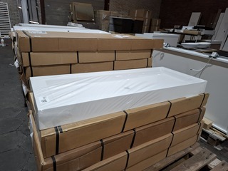 5x Wastafel Bari 120, mat wit