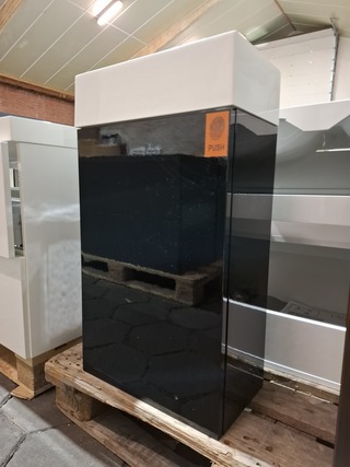 Fonteinmeubel glans zwart