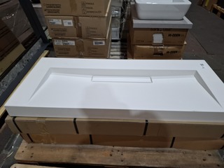 3x  Wastafel Sienna 1200, mat wit