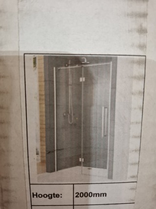 Douchedeur aan vaste wand van Rijn