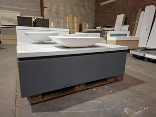 Badmeubel mat antraciet