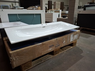 Wastafel DURAVIT, VIU, glans wit