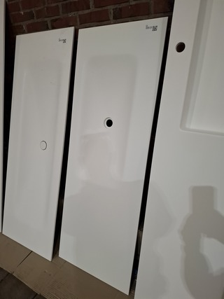 Badmeubel Elise, maatwerk, mat wit