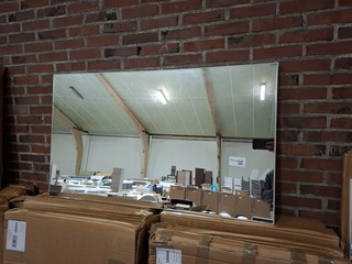 9x Badkamerspiegel IMPERO 120, mat wit