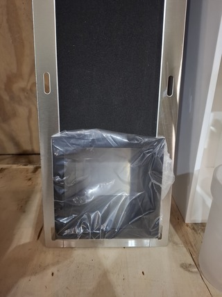 Reserverol-houder inbouw, zwart front