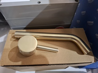 Wastafelkraan Brondby, inbouw, messing geborsteld