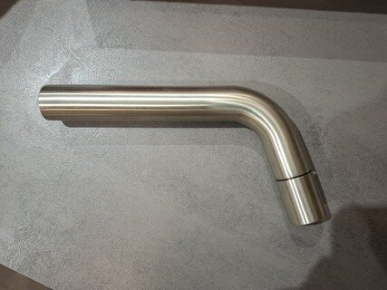 Fonteinkraan REGN, inbouw, rvs geborsteld