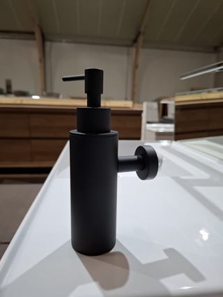 Zeepdispenser Hotbath, Cobber, mat zwart