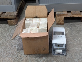 7x flacon handzeep met 1x dispencer Lucos skincare