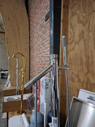 Staande badkraan chroom