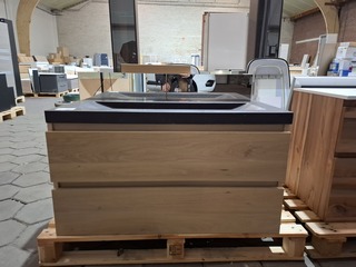 Badmeubel Solution 100, smoked oak