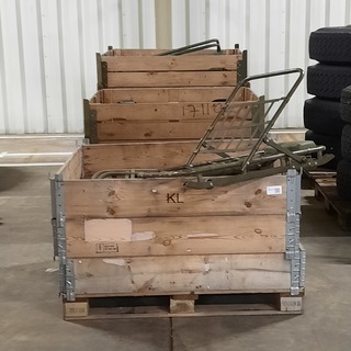 Partij monteurskarren en relingen