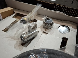 Afbouwdeel v. douche/bad mengkraan Hotbath, Cobber, zwart chroom