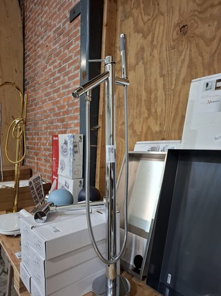 Staande badkraan chroom