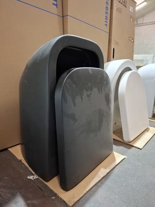 WC-set Geberit/Duravit, mat zwart
