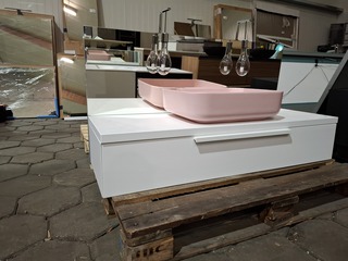 Badmeubel Detremmerie, mat wit