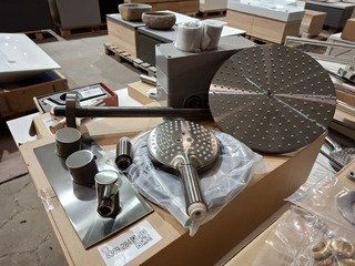 Regendoucheset inbouw, gun metal