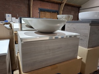 Badmeubel grijs eiken