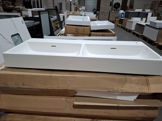 3x  Wastafel mat wit