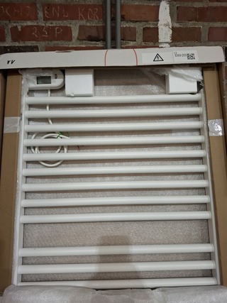 Elektrische designradiator Vasco, Bano, mat wit