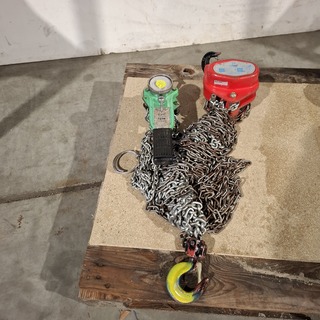 Hijs set bestaande uit handkettingtakel en rateltakel Lewis L-CB-S10 e