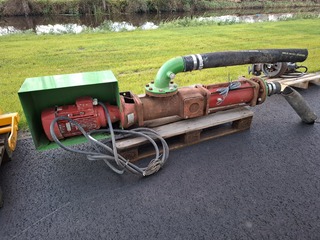 Mestpomp met hydro motor