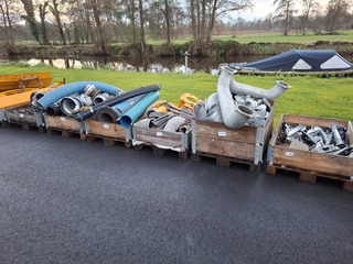 6x Pallet halffabricaat modulair bemester