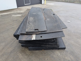 Partij rubberen matten - rijplaten