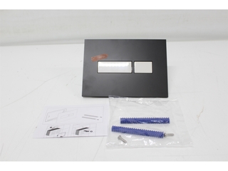 Plieger Flair Bedieningsplaat Glanzend Zwart/Wit